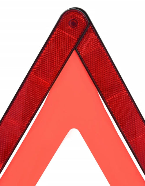 Загрузите изображение в средство просмотра галереи, Triunghiuri avertisment trafic, 4 buc., roșu, 56,5x36,5x44,5 cm Lando - Lando
