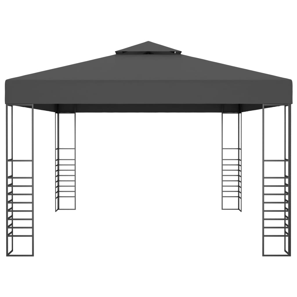 Pavilion cu șir de lumini LED, antracit, 3x4 m - Lando