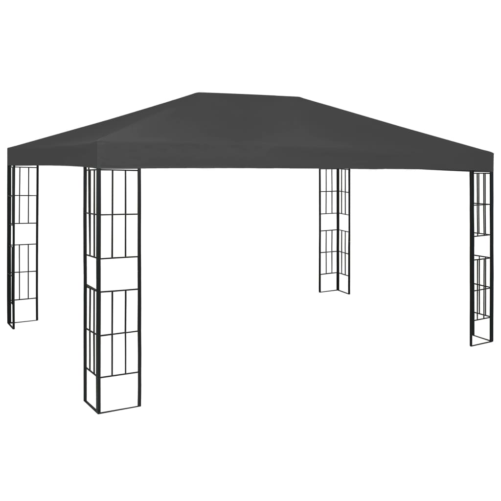 Pavilion cu șir de lumini LED, antracit, 3x4 m Lando - Lando