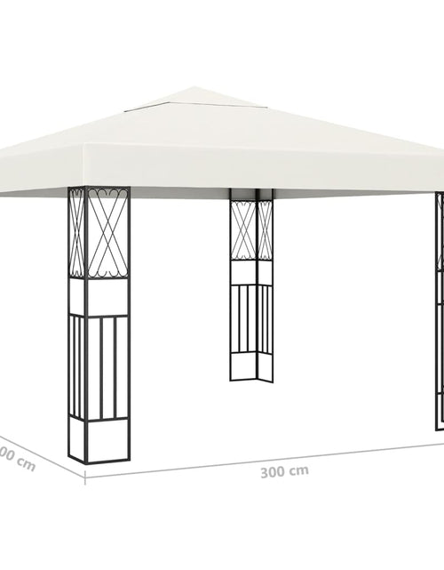 Загрузите изображение в средство просмотра галереи, Pavilion cu șir de lumini, crem, 3x3 m, material textil Lando - Lando
