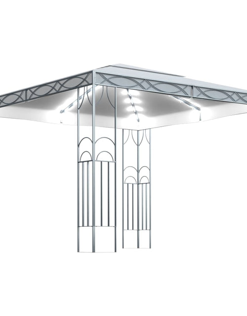 Загрузите изображение в средство просмотра галереи, Pavilion cu șir de lumini LED, crem, 300x300 cm Lando - Lando
