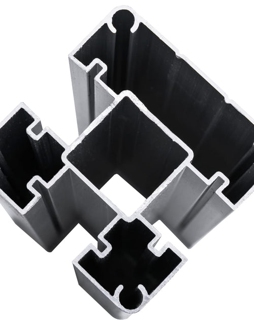 Încărcați imaginea în vizualizatorul Galerie, Set de panouri de gard, negru, 1045x186 cm, WPC Lando - Lando
