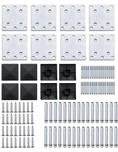 Încărcați imaginea în vizualizatorul Galerie, Set de panouri de gard, negru, 1218x186 cm, WPC Lando - Lando
