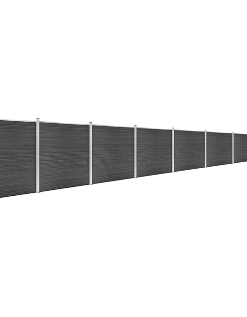 Încărcați imaginea în vizualizatorul Galerie, Set de panouri de gard, negru, 1391x186 cm, WPC Lando - Lando
