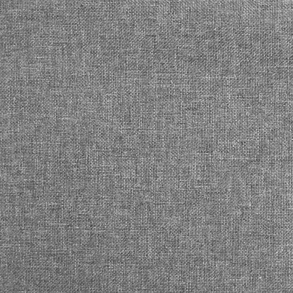 Scaune de bucătărie pivotante, 2 buc., gri deschis, textil - Lando