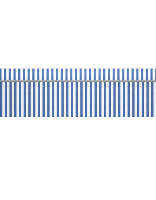 Загрузите изображение в средство просмотра галереи, Copertină retractabilă automat cu stor, albastru&amp;alb, 6x3 m Lando - Lando
