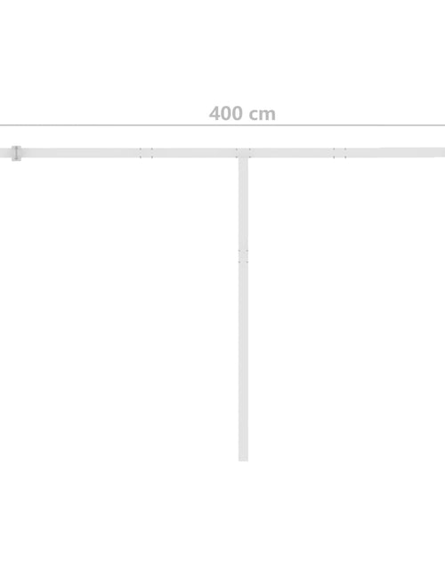 Încărcați imaginea în vizualizatorul Galerie, Copertină retractabilă manual cu LED, antracit, 400x350 cm - Lando
