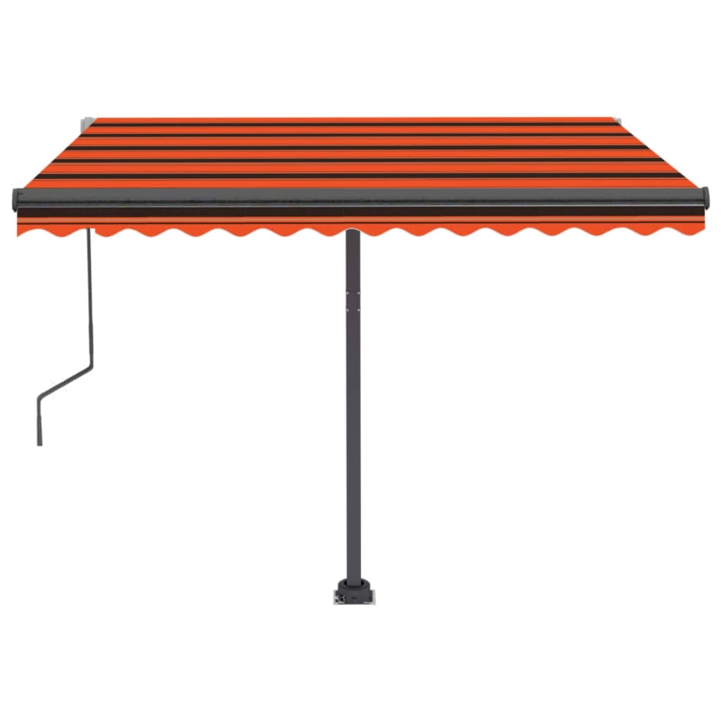 Copertină autonomă retractabilă automat oranj&maro 300x250 cm Lando - Lando