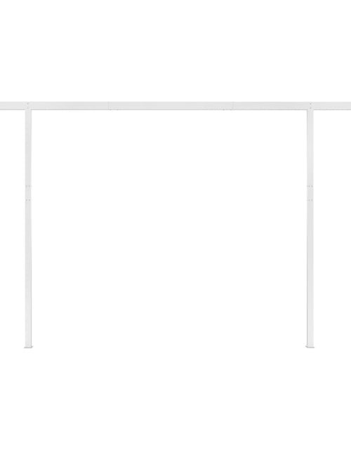 Загрузите изображение в средство просмотра галереи, Copertină retractabilă automat, stâlpi, portocaliu&amp;maro 4,5x3 m Lando - Lando
