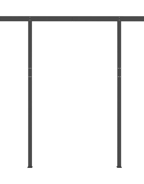 Загрузите изображение в средство просмотра галереи, Copertină retractabilă manual cu stâlpi, albastru&amp;alb, 3x2,5 m Lando - Lando
