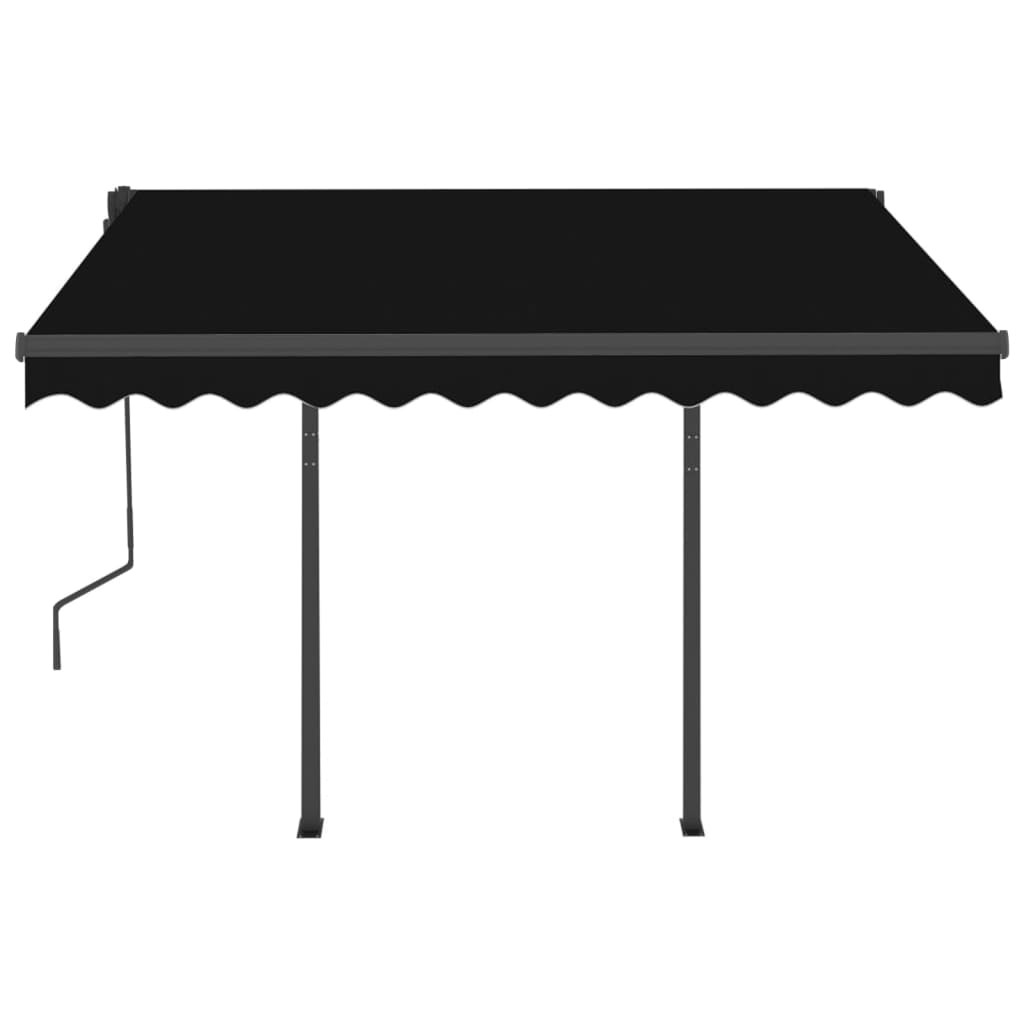 Copertină retractabilă manual cu LED, antracit, 3x2,5 m - Lando