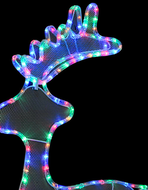 Încărcați imaginea în vizualizatorul Galerie, Decorațiune de Crăciun ren, cu plasă, 306 LED-uri, 60x24x89 cm - Lando
