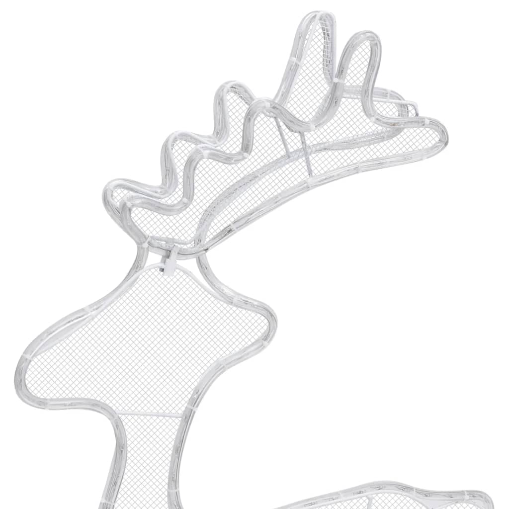 Decorațiune de Crăciun ren, cu plasă, 306 LED-uri, 60x24x89 cm - Lando