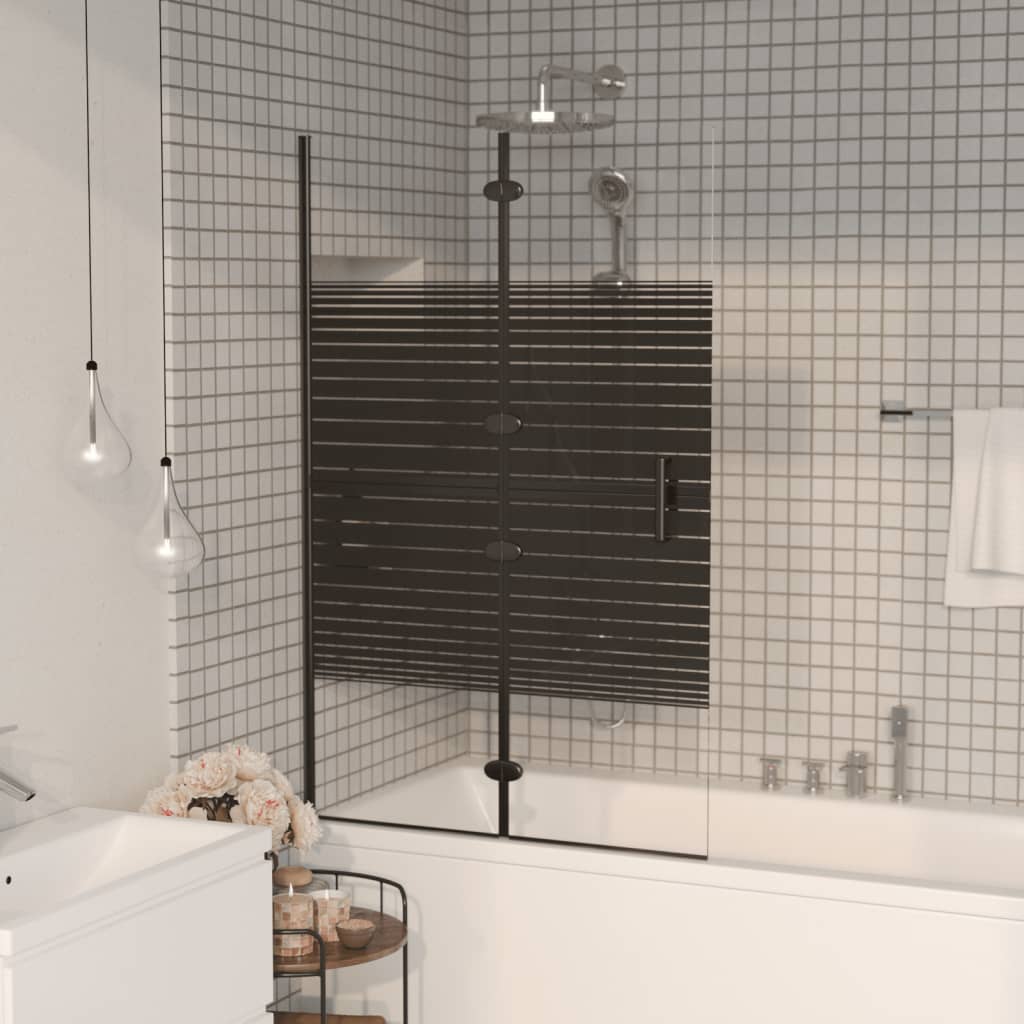 Cabină de duș pliabilă, negru, 80x140 cm, ESG Lando - Lando