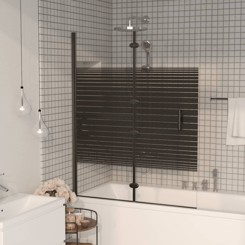 Cabină de duș pliabilă, negru, 100x140 cm, ESG Lando - Lando
