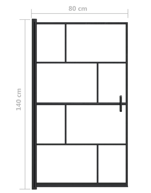 Încărcați imaginea în vizualizatorul Galerie, Cabină de duș, negru, 80x140 cm, ESG Lando - Lando
