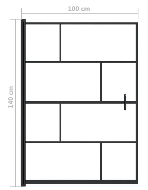 Загрузите изображение в средство просмотра галереи, Cabină de duș, negru, 100x140 cm, ESG Lando - Lando
