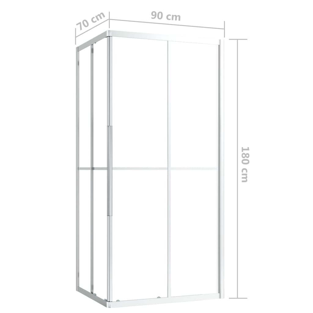 Cabină de duș, 90x70x180 cm, ESG