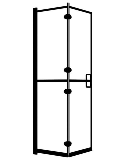 Încărcați imaginea în vizualizatorul Galerie, Cabină de duș pliabilă, negru, 120x140 cm, ESG Lando - Lando
