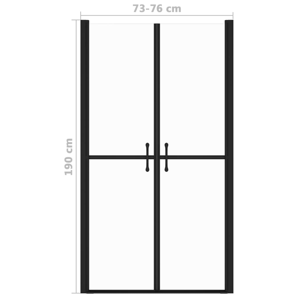 Ușă cabină de duș, transparent, (73-76)x190 cm, ESG - Lando