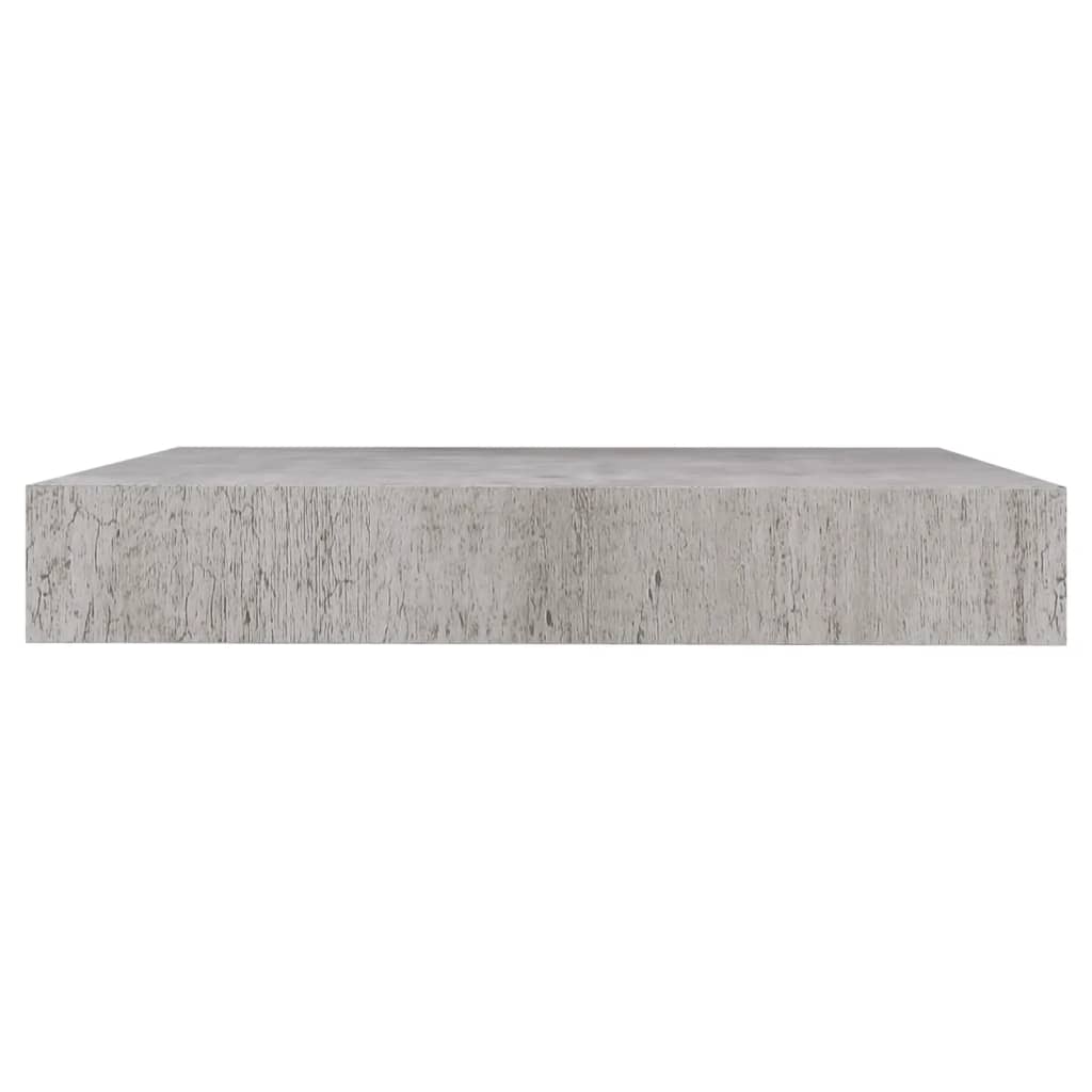Rafturi perete suspendate 2 buc. gri beton 23x23,5x3,8 cm MDF Lando - Lando