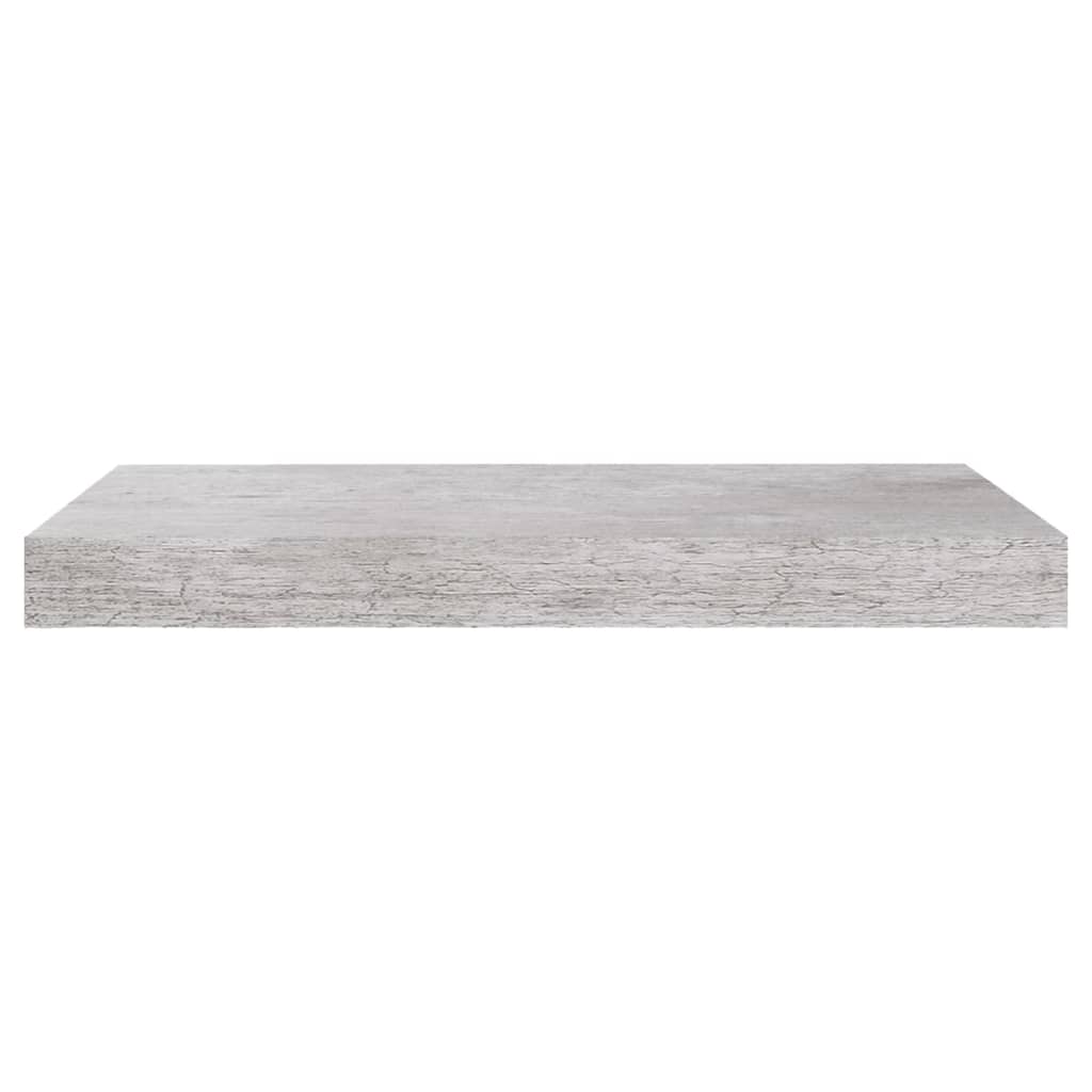 Rafturi de perete suspendate 2 buc. gri beton 50x23x3,8 cm MDF Lando - Lando