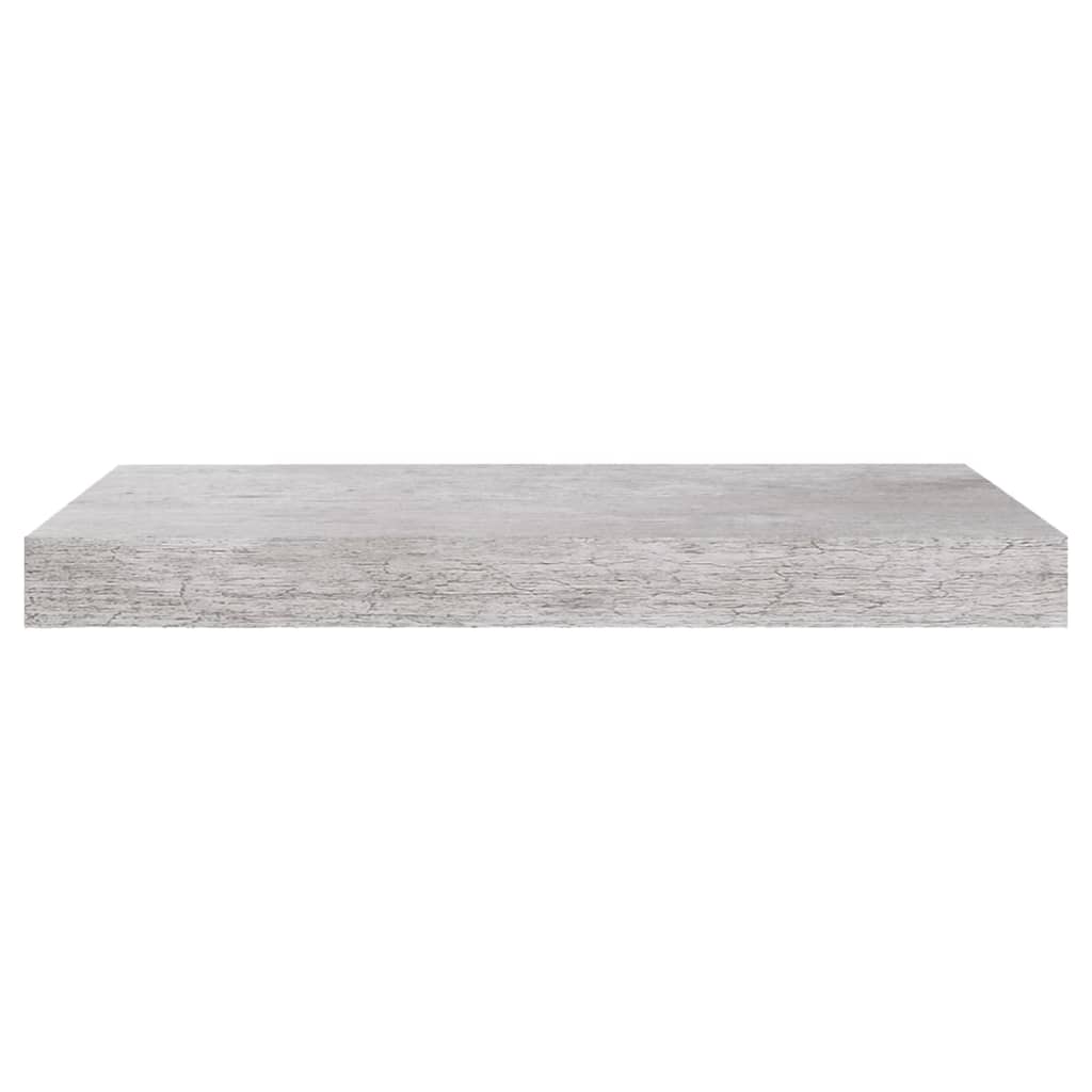 Rafturi perete suspendate, 4 buc., gri beton, 50x23x3,8 cm, MDF Lando - Lando