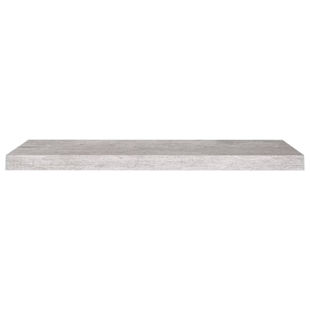 Rafturi de perete suspendate,2 buc,gri beton,80x23,5x3,8 cm,MDF Lando - Lando