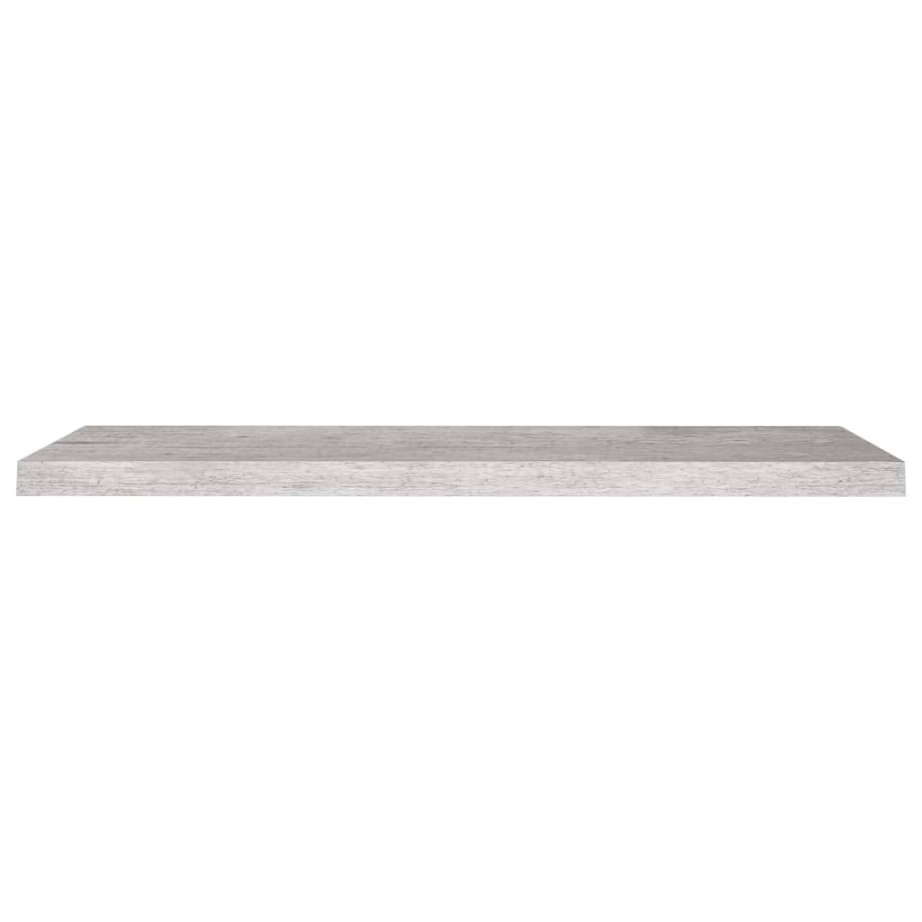 Raft de perete suspendat, gri beton, 90x23,5x3,8 cm, MDF Lando - Lando