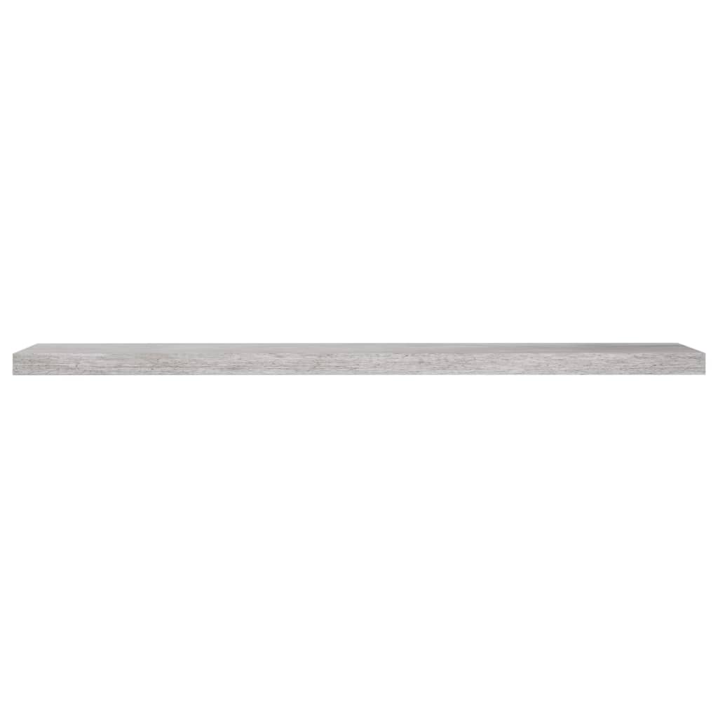 Rafturi perete suspendate 4 buc. gri beton 120x23,5x3,8 cm MDF Lando - Lando