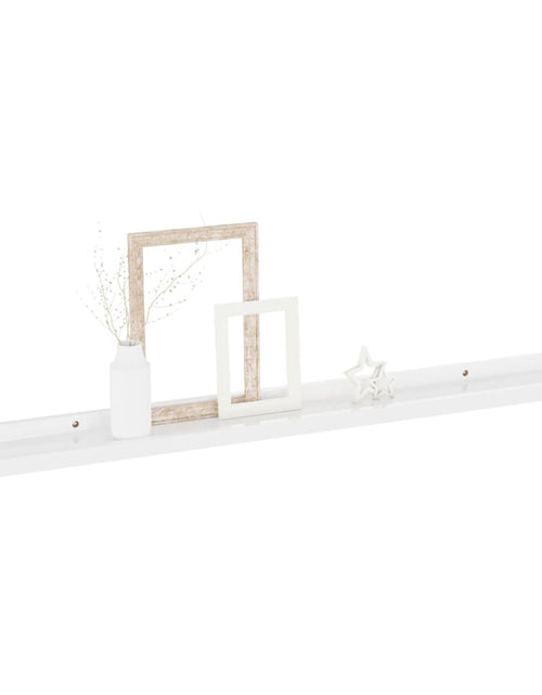 Încărcați imaginea în vizualizatorul Galerie, Rafturi de perete, 2 buc., alb extralucios, 80x9x3 cm Lando - Lando
