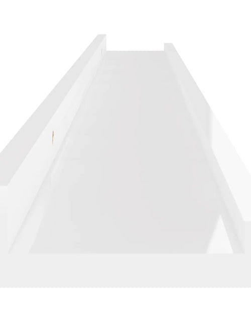 Încărcați imaginea în vizualizatorul Galerie, Rafturi de perete, 4 buc., alb extralucios, 100x9x3 cm Lando - Lando
