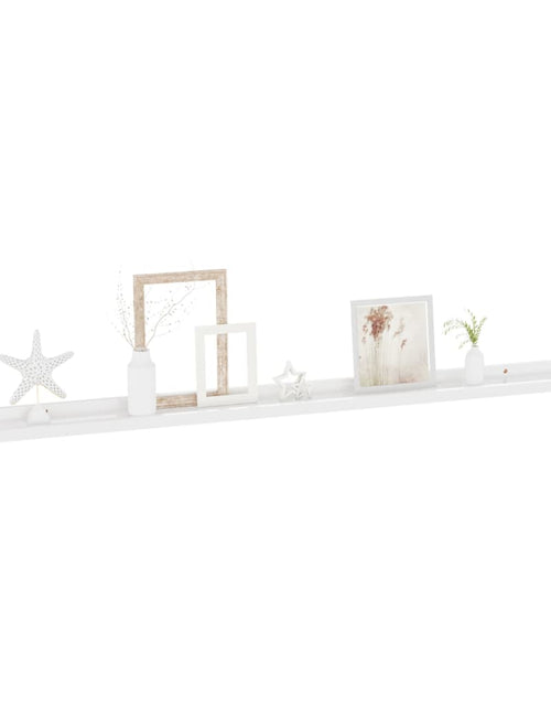 Încărcați imaginea în vizualizatorul Galerie, Rafturi de perete, 4 buc., alb extralucios, 115x9x3 cm Lando - Lando
