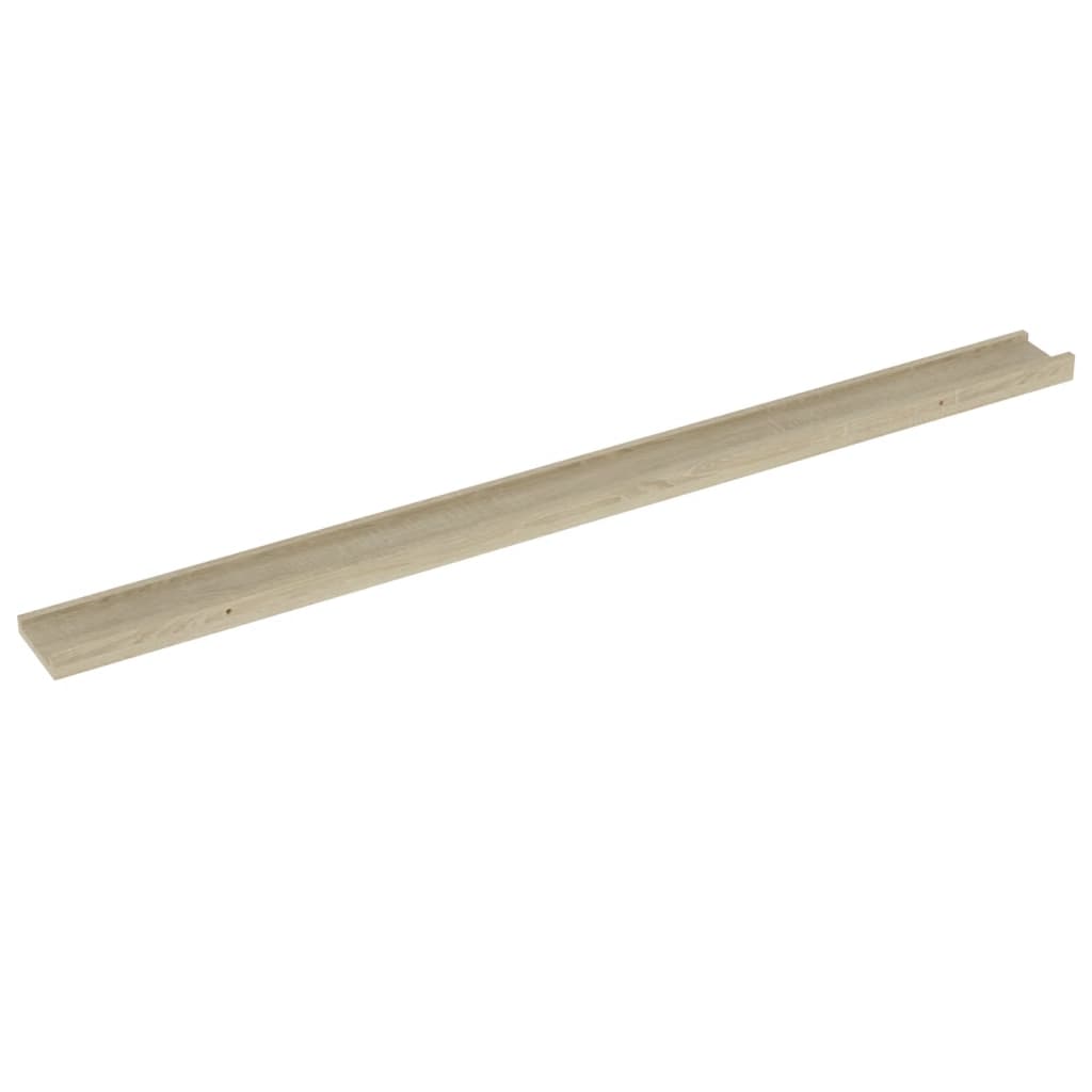 Rafturi de perete, 4 buc., stejar sonoma, 115x9x3 cm Lando - Lando