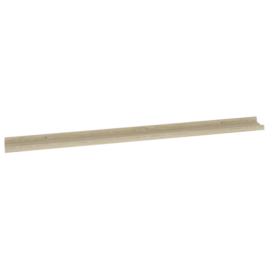 Rafturi de perete, 4 buc., stejar sonoma, 115x9x3 cm Lando - Lando