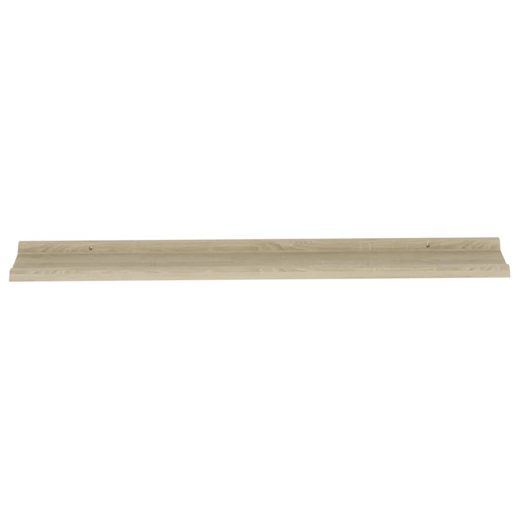 Rafturi de perete, 4 buc., stejar sonoma, 115x9x3 cm Lando - Lando