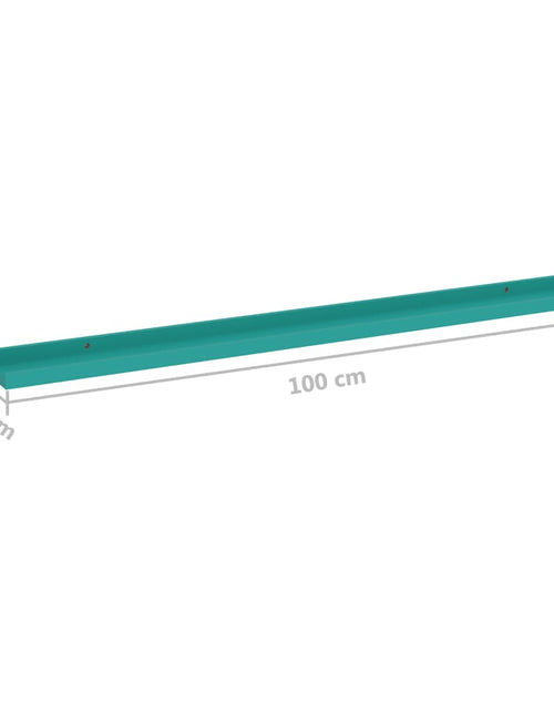 Încărcați imaginea în vizualizatorul Galerie, Rafturi de perete, 2 buc., albastru, 100x9x3 cm Lando - Lando
