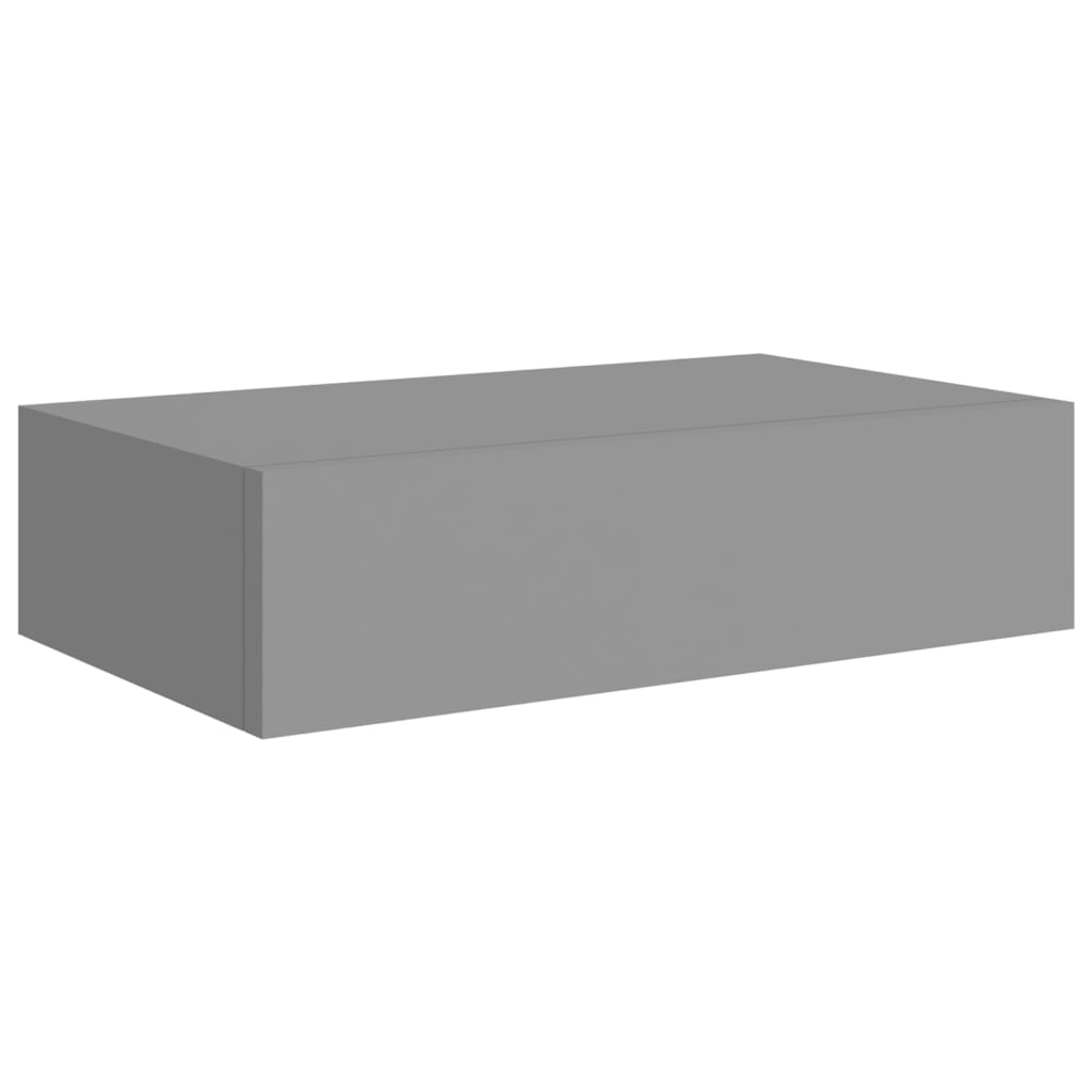 Dulap de perete cu sertar, 2 buc., gri, 40x23,5x10 cm, MDF Lando - Lando