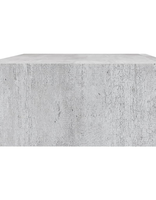 Încărcați imaginea în vizualizatorul Galerie, Dulap de perete cu sertare, gri beton, 40x23,5x10 cm, MDF Lando - Lando
