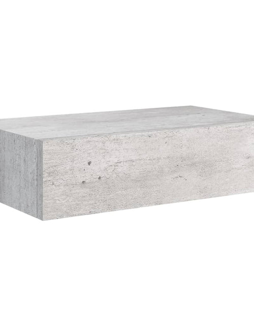 Încărcați imaginea în vizualizatorul Galerie, Dulapuri de perete cu sertar 2 buc. gri beton 40x23,5x10 cm MDF Lando - Lando
