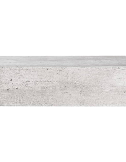 Încărcați imaginea în vizualizatorul Galerie, Dulapuri de perete cu sertar 2 buc. gri beton 40x23,5x10 cm MDF Lando - Lando
