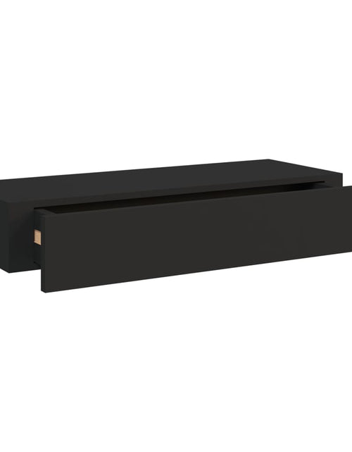 Încărcați imaginea în vizualizatorul Galerie, Dulapuri de perete cu sertare 2 buc. negru 60x23,5x10 cm MDF Lando - Lando
