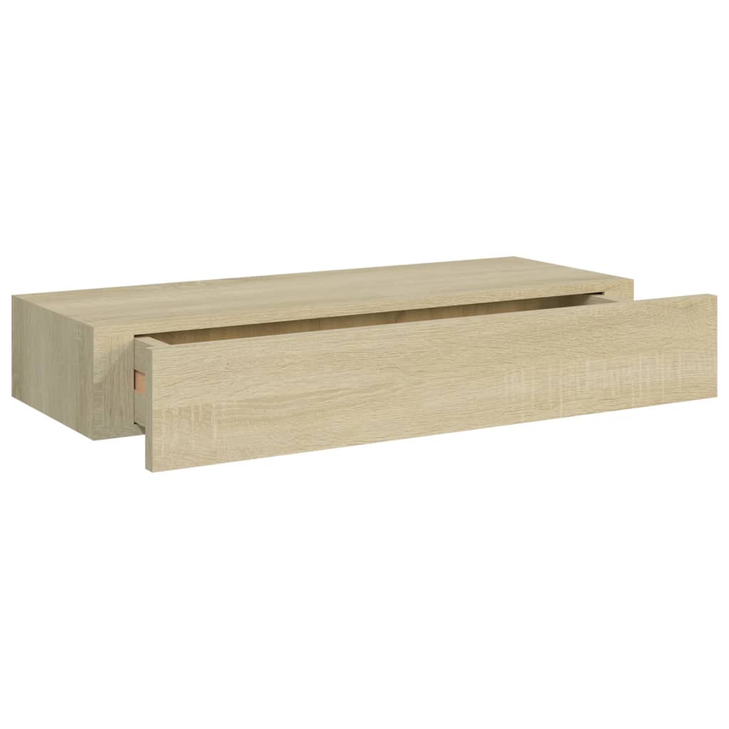 Dulapuri de perete cu sertare 2 buc. stejar 60x23,5x10 cm MDF Lando - Lando