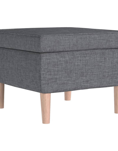 Загрузите изображение в средство просмотра галереи, Scaun cu picioare din lemn, gri deschis, material textil Lando - Lando
