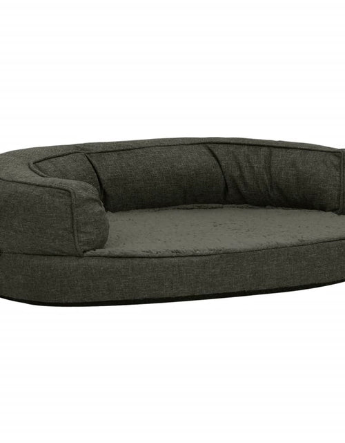 Încărcați imaginea în vizualizatorul Galerie, Saltea ergonomică pat câini gri închis 75x53cm aspect in/fleece Lando - Lando
