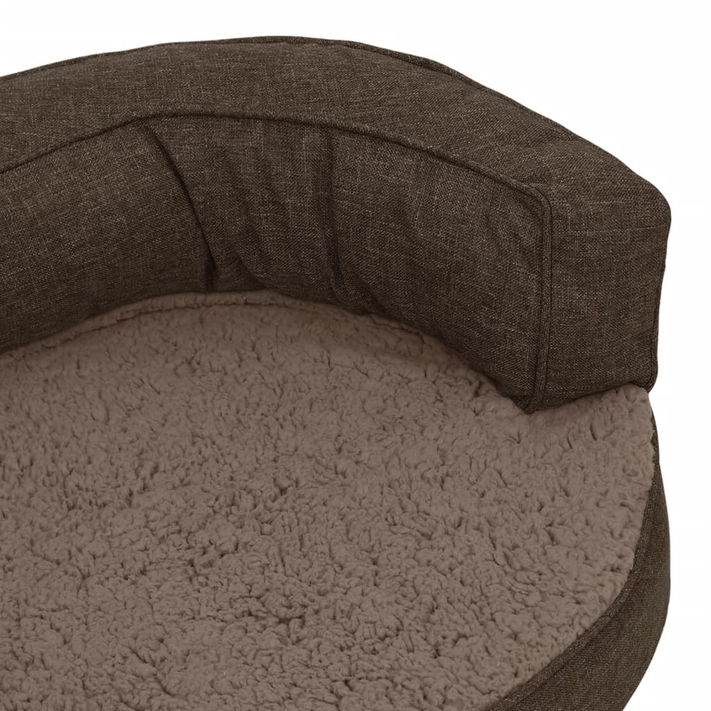 Saltea ergonomică pat de câini maro, 60x42 cm, aspect in/fleece Lando - Lando
