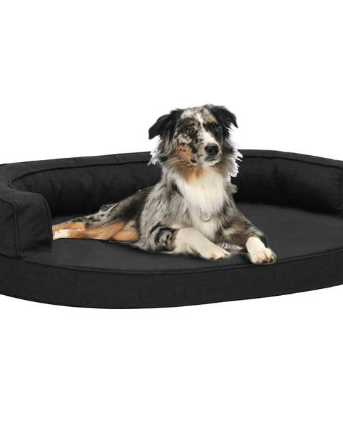 Încărcați imaginea în vizualizatorul Galerie, Saltea ergonomică pat de câini, negru, 75x53 cm, aspect de in Lando - Lando
