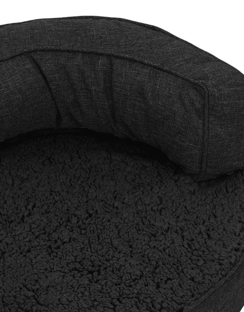Загрузите изображение в средство просмотра галереи, Saltea ergonomică pat de câini negru 75x53 cm aspect in/fleece Lando - Lando
