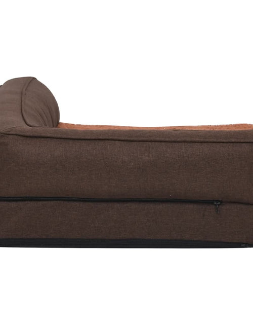 Încărcați imaginea în vizualizatorul Galerie, Saltea ergonomică pat de câini maro 60x42 cm aspect in/fleece Lando - Lando

