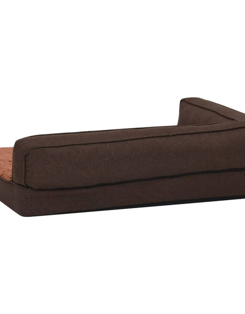 Încărcați imaginea în vizualizatorul Galerie, Saltea ergonomică pat de câini maro 60x42 cm aspect in/fleece Lando - Lando
